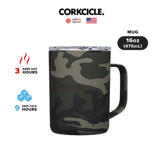 CORKCICLE : MUG WOODLAND CAMO 16 OZ