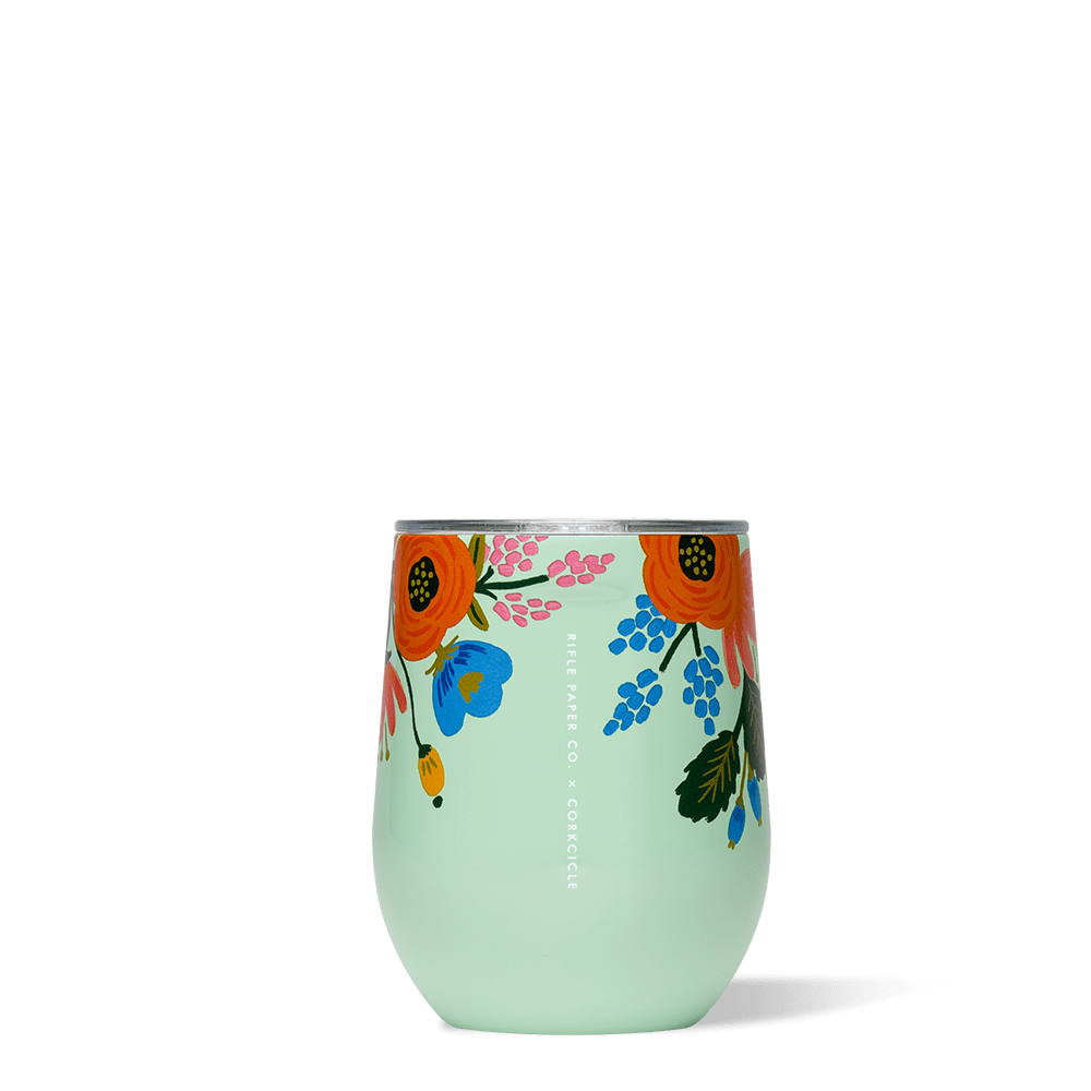 CORKCICLE : STEMLESS - LIVELY FLORAL MINT 12 OZ