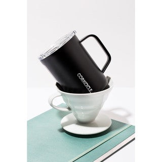 CORKCICLE : MUG MATTE BLACK COFFEE 16 OZ
