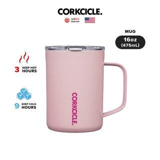 CORKCICLE : MUG GLOSS ROSE QUARTZ COFFEE 16 OZ