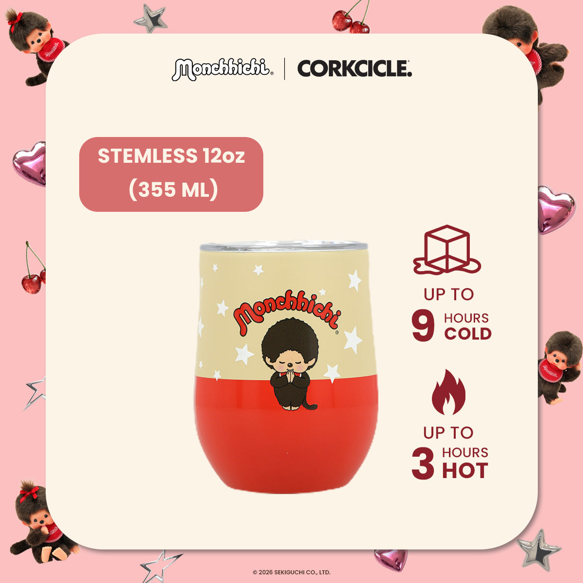 Monchhichi: Sawasdee Stemless 12oz
