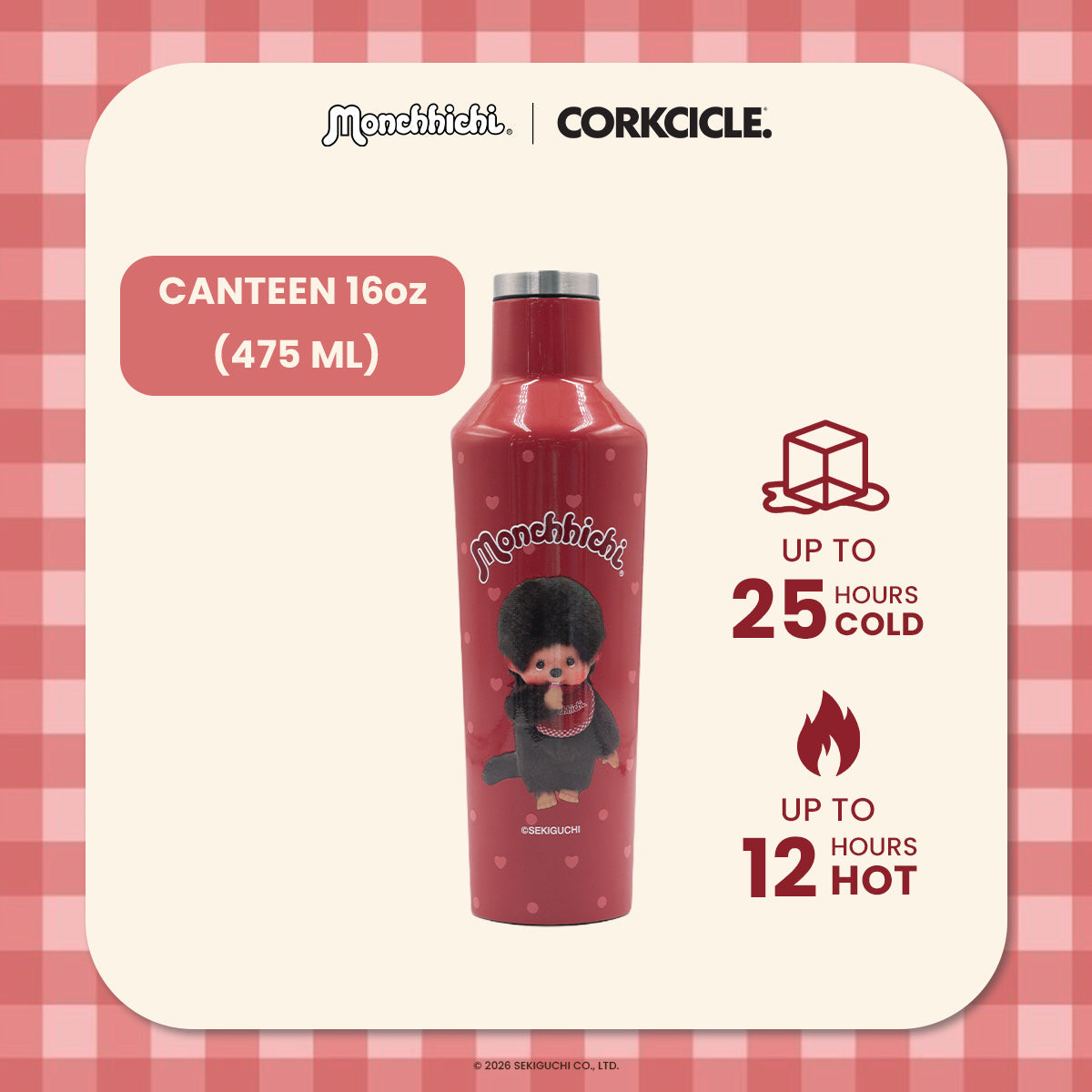 Monchhichi: Love Canteen 16ooz