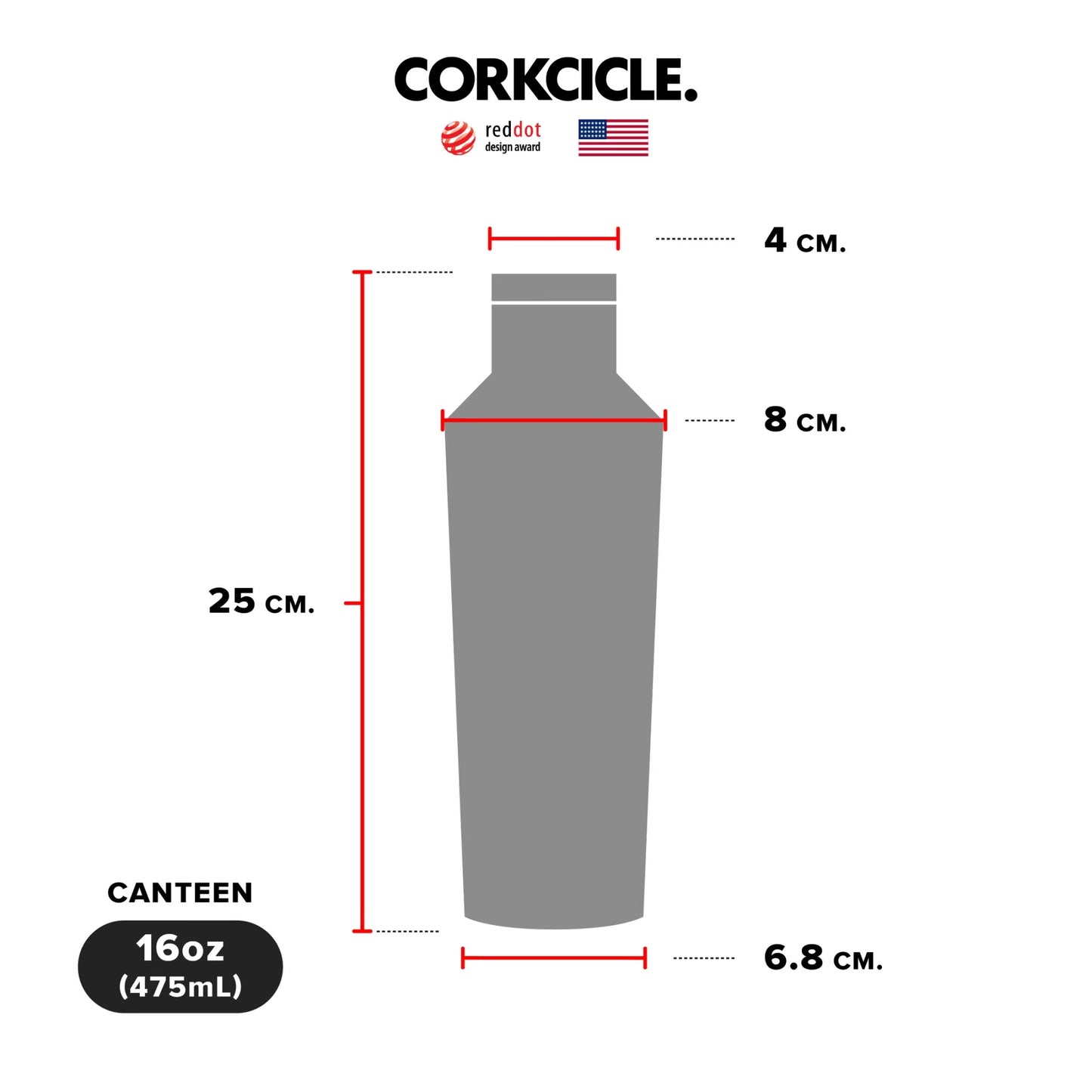 CORKCICLE : CANTEEN PEOPLE STACK KEITH HARING 16 OZ